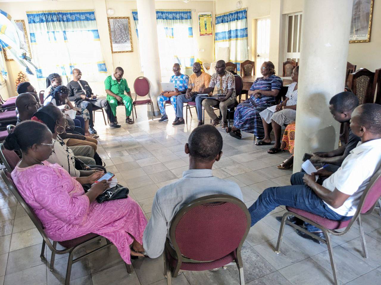 Raising awareness among CMS AMOUTIVE health workers